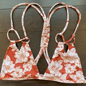 Acacia Rust Magnolia Thailand Bikini Top Size S